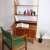Vintage multifunctional Scandinavian teak bookshelf – Denmark – 1960s