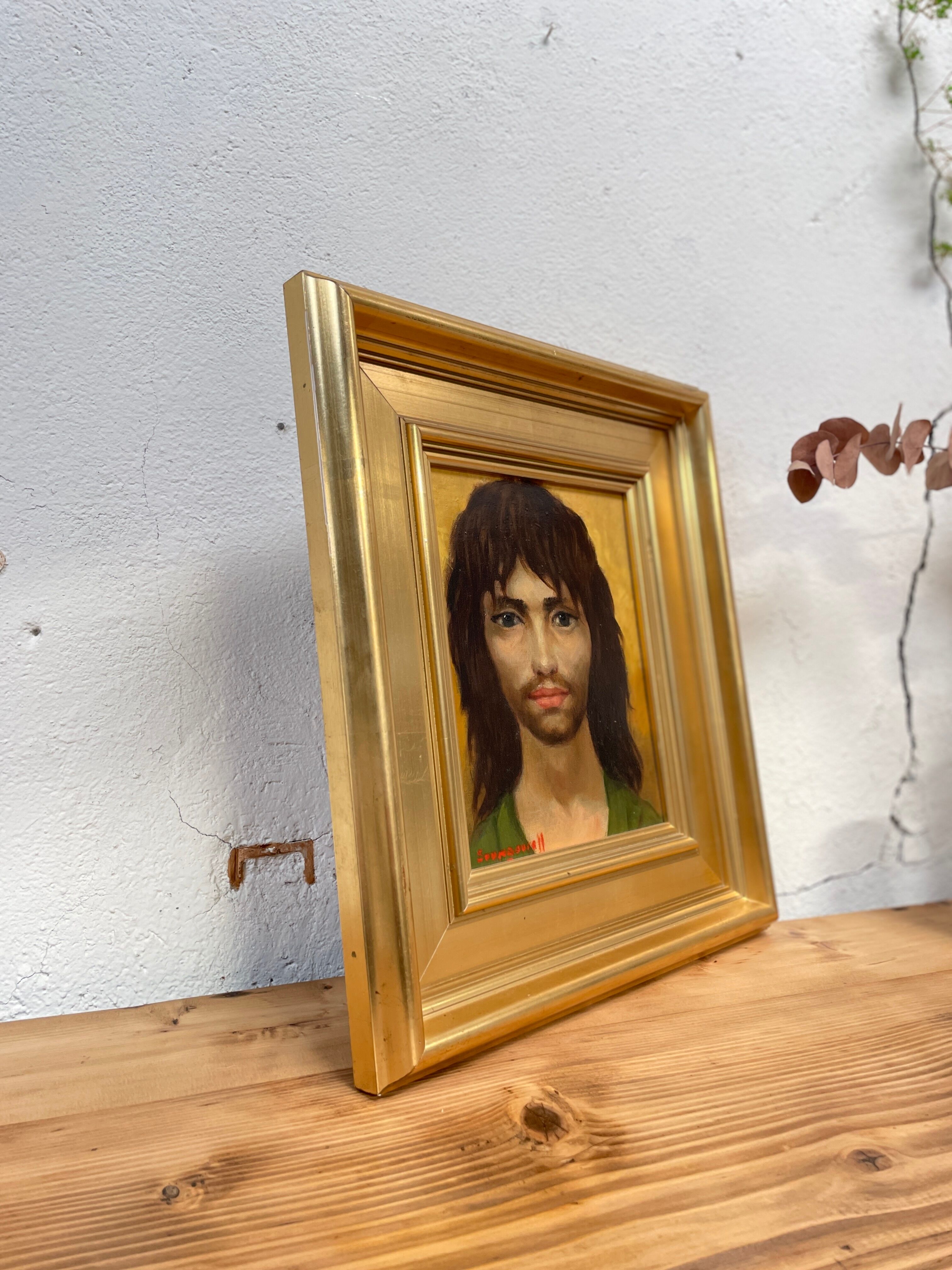 Oil portrait painting 'LE VAGABOND', after Anatola SOUNGOUROFF, circa 1977.