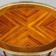 Pair of Bedside Tables / Salon in Marquetry Transition Style Louis XV/Louis XVI