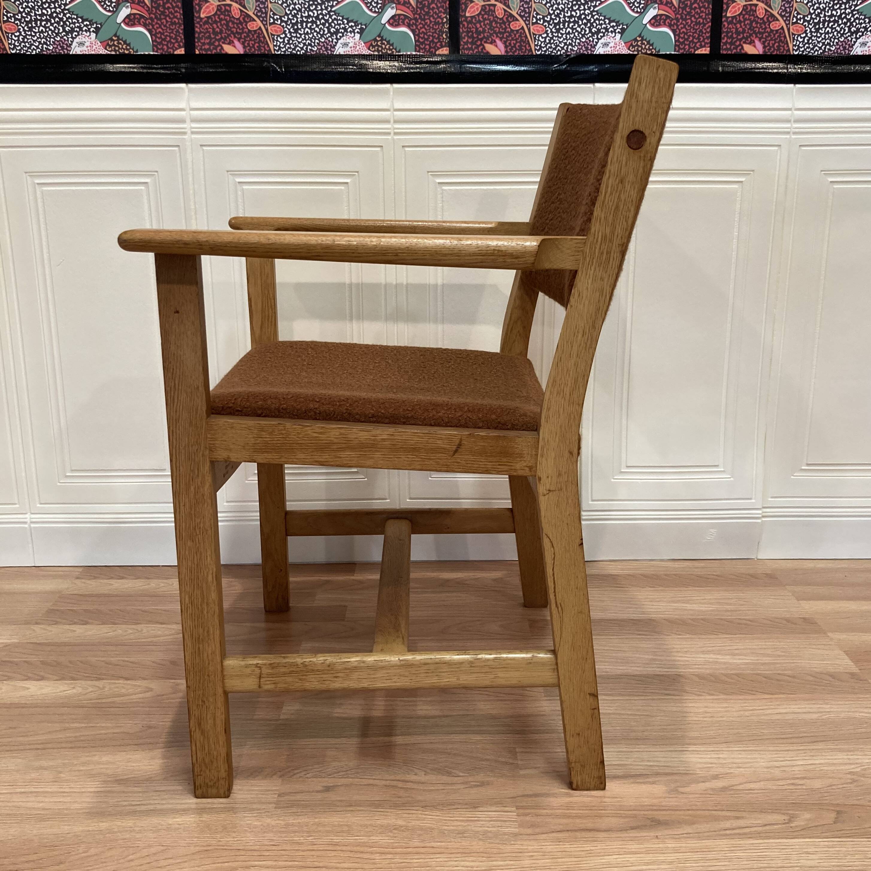 4 armchairs stamped "hans wegner" 1960.