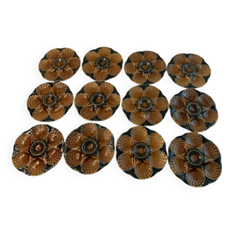 Oyster/shellfish plates Sarreguemines