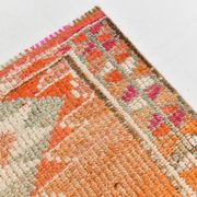 3x12 Soft Orange & Pink Handwoven Geometric Pattern Turkish Runner,87x352Cm
