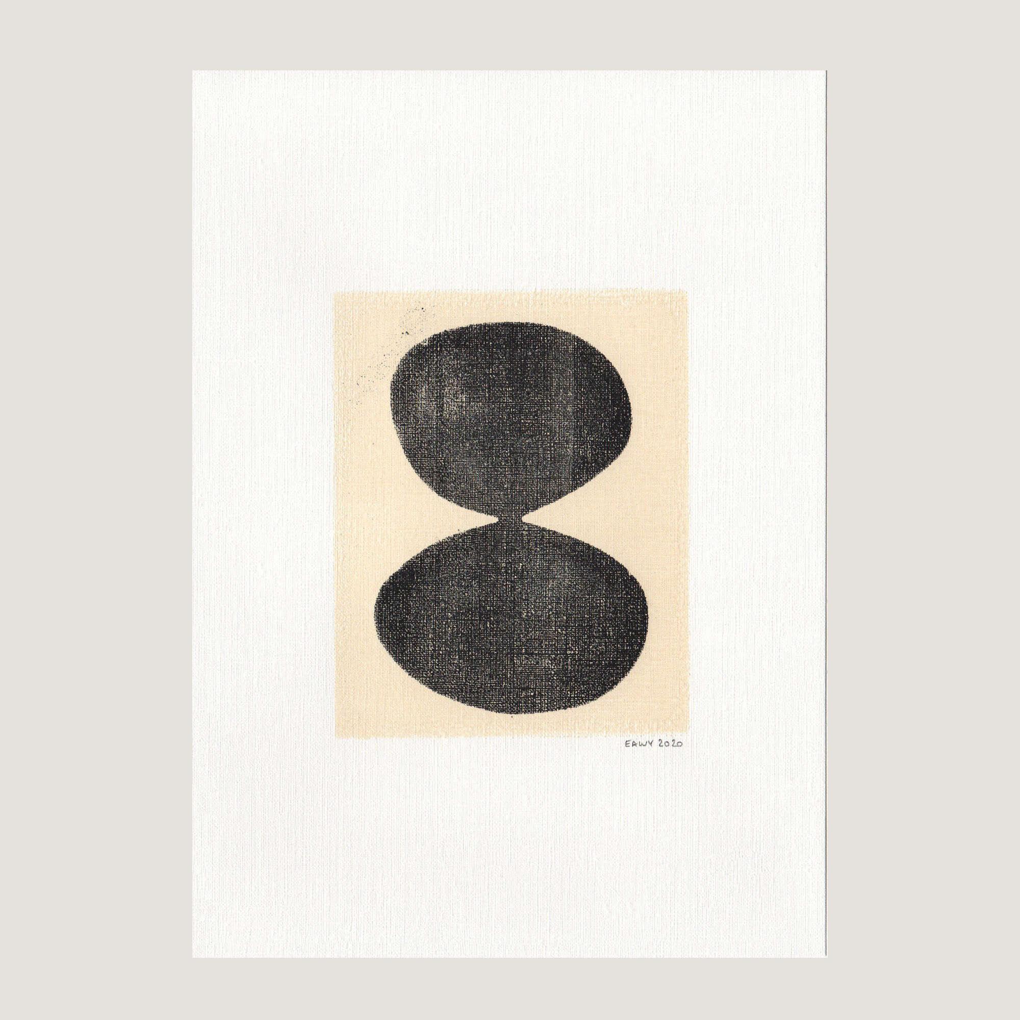 Painting on paper, dated and signed Illustration M207