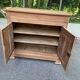 Louis Philippe high buffet from the 19th century, renovated in solid walnut.