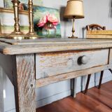 Old patinated farmhouse table