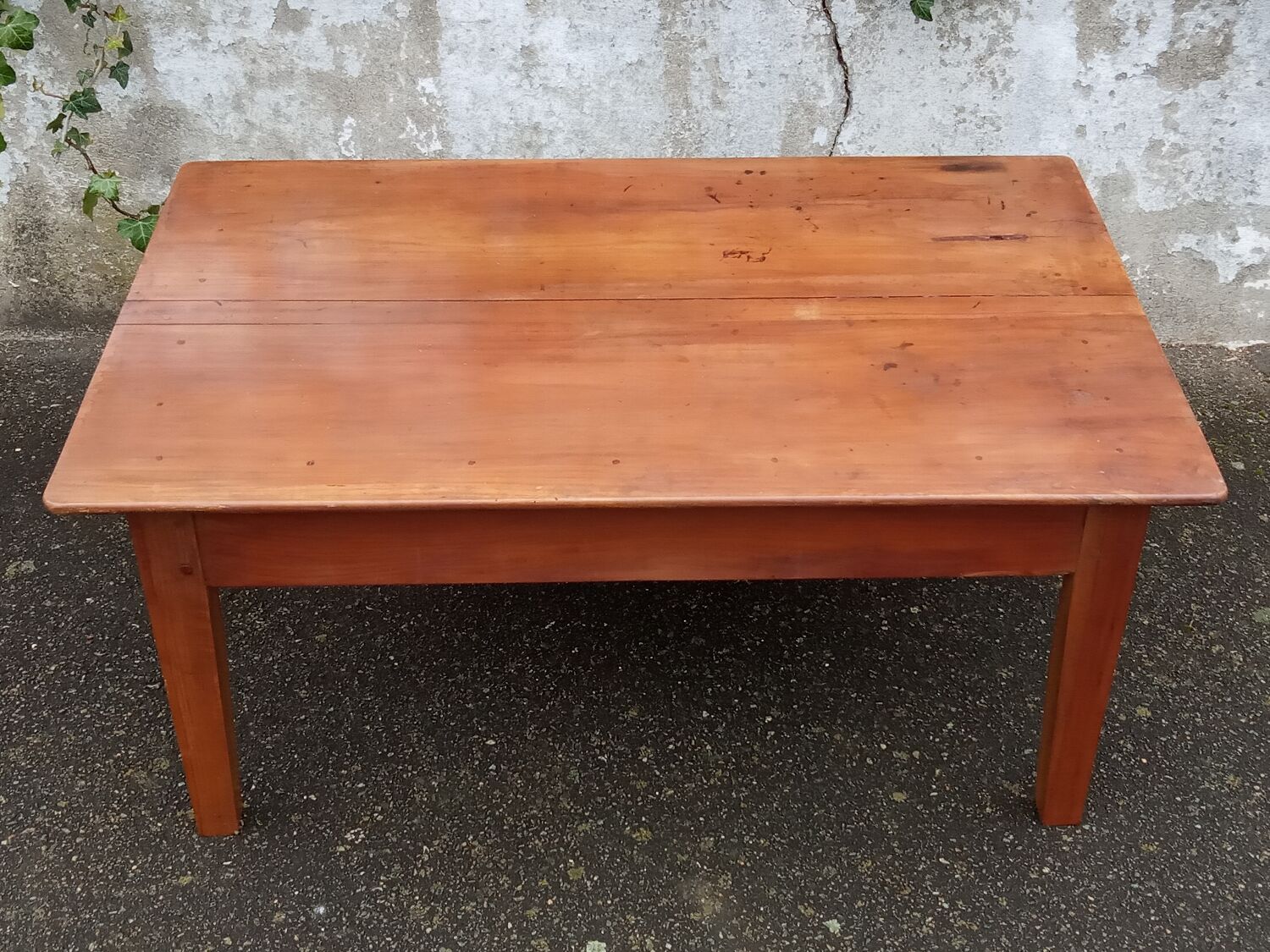 Cherry wood coffee table