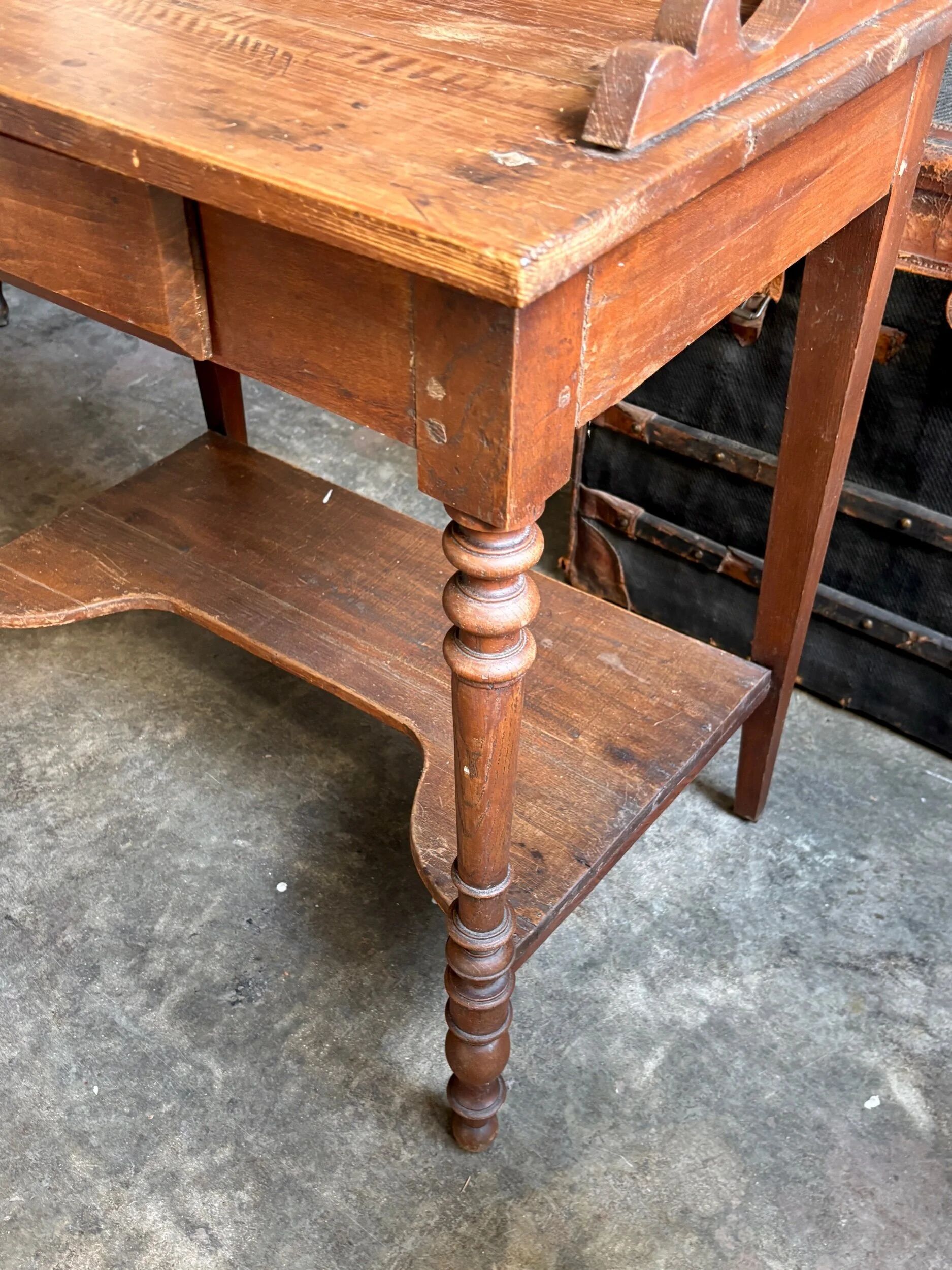 Dresser, dark wood vanity