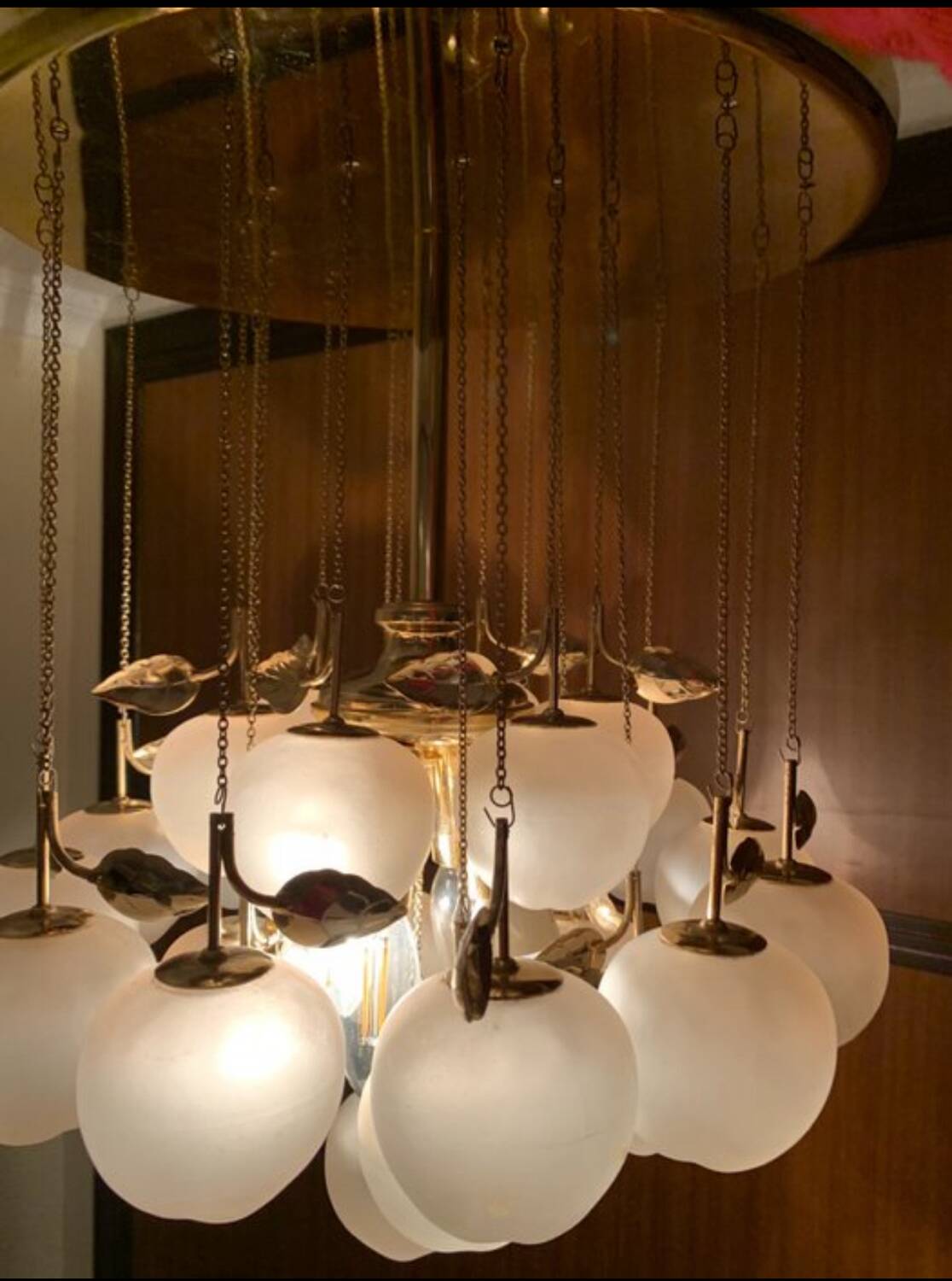 Suspension Laiton et verre