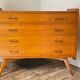 Vintage compass feet commode