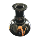 Black glass vase