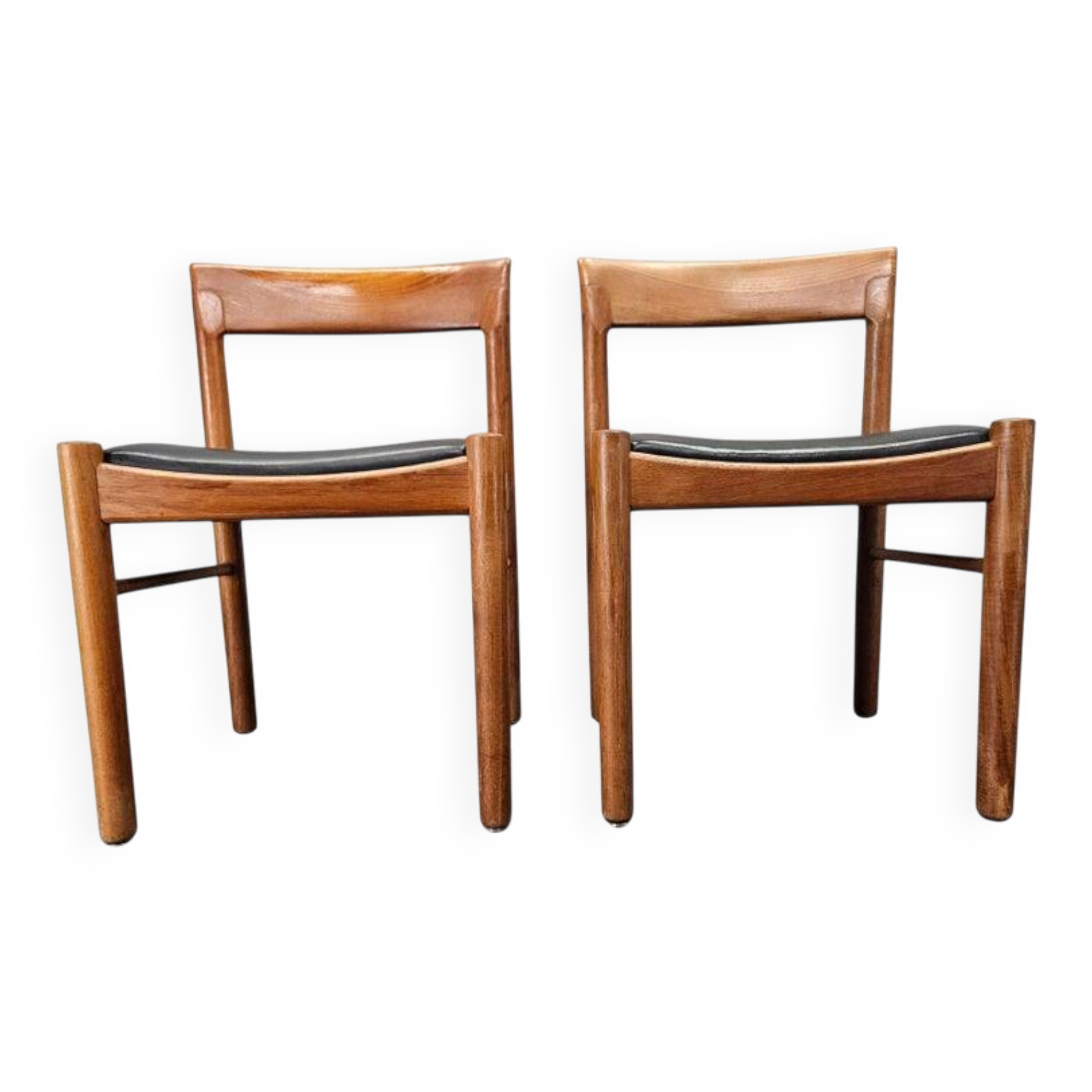 Set of Two Midcentury Rare Dining Chairs Bramin, Denmark, 1960s