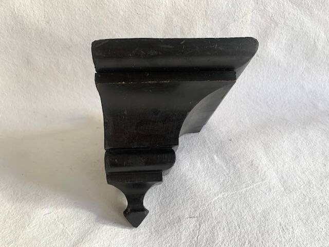 Victorian ebonized wood wall console, circa 1840