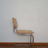 4 chairs cannage and chrome