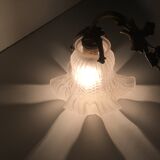 Brass Art Deco tulip sconce