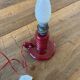 Burgundy ceramic lamp base