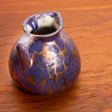 Art Nouveau vase in iridescent purple glazed ceramic by Léon Pointu 1910.