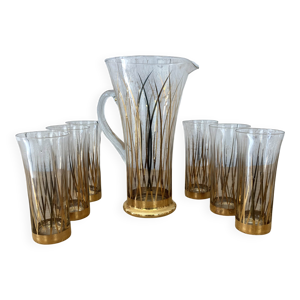 Service de 6 verres et - carafe