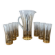 Service de 6 verres et carafe assortie