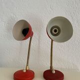 Duo vintage casserole lamps