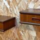 Scandinavian vintage teak bedside tables from the 1960s.