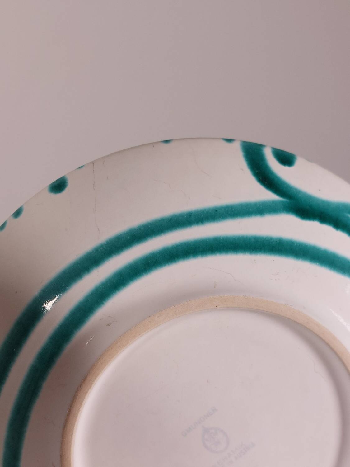 Pair of handpainted vintage plates by Gmunder Keramik Austria