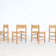 4 chairs Dordogne 60's Robert Sentou
