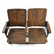 Fauteuils de cinéma en bois