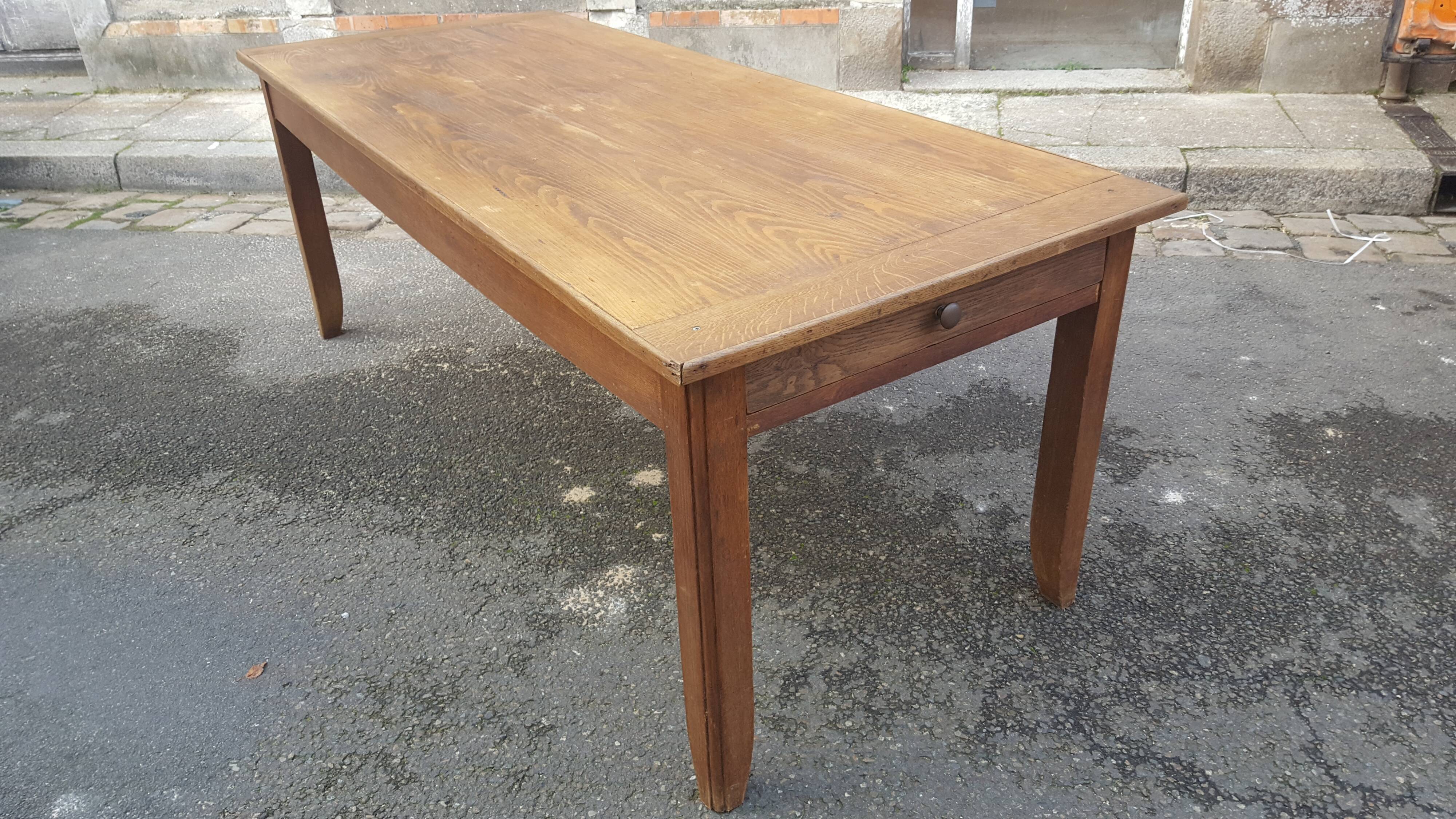 Farm table oak