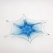 Murano Italy Deep Bowl - Organic Design Lagoon Blue
