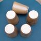 Set of 5 cups / glasses in enamelled sandstone, artisanal, signed CSR