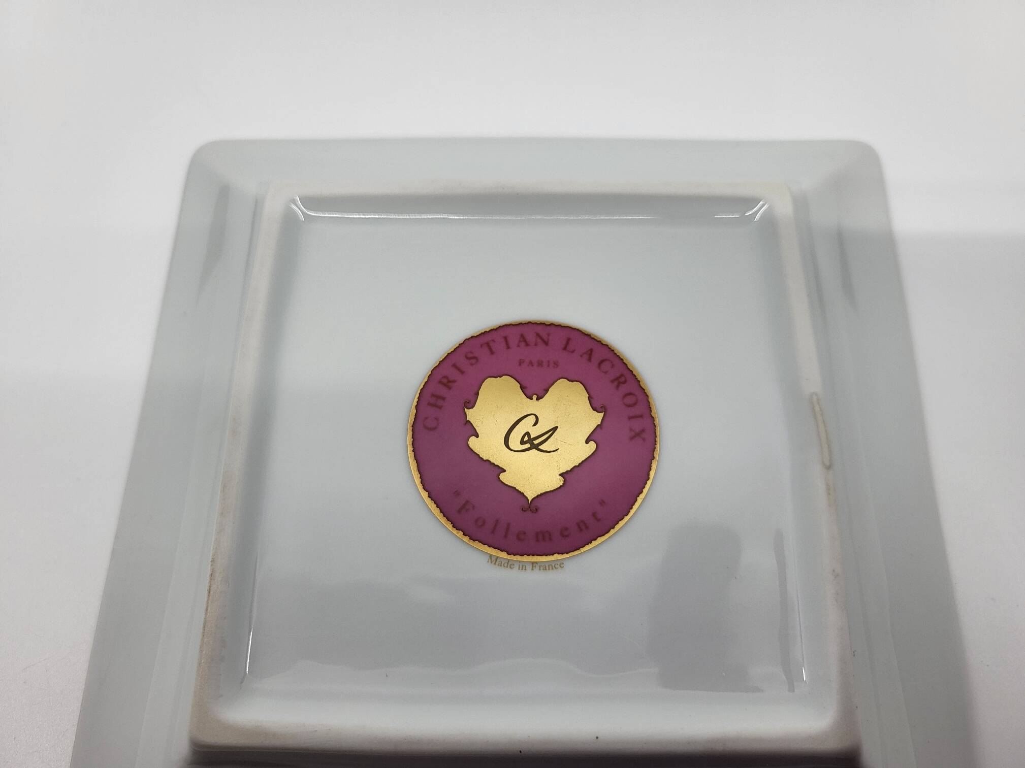 Christian lacroix porcelain pocket tray "follement" series