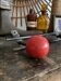 Vintage ball coat rack