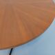 Large round coffee table in vintage Scandinavian style, modular into a table.