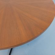 Grande table basse ronde style scandinave vintage modulable en table