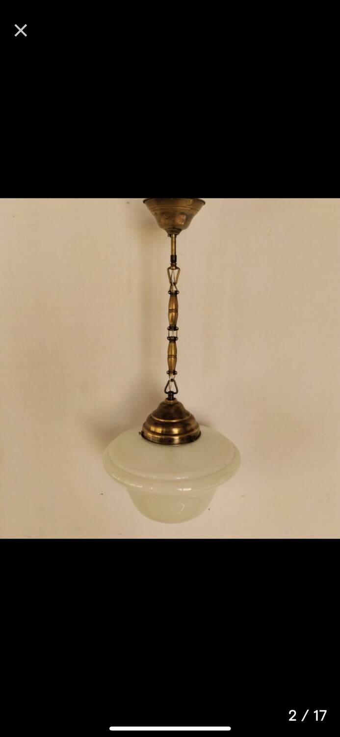 Lampe à suspendre - Verre de Murano - Rationaliste / Bauhaus
