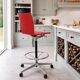 Maarten Van Severen .04 red high desk or bar chair