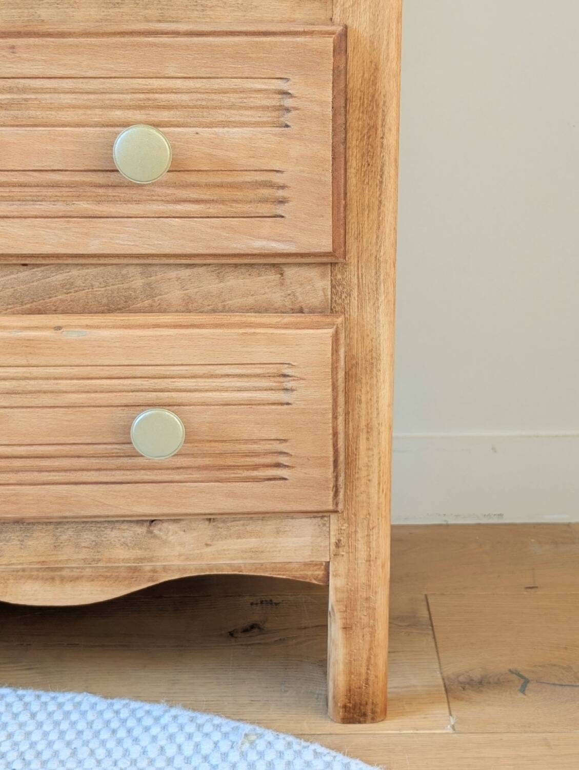 Renovated vintage 1950s chest of drawers.