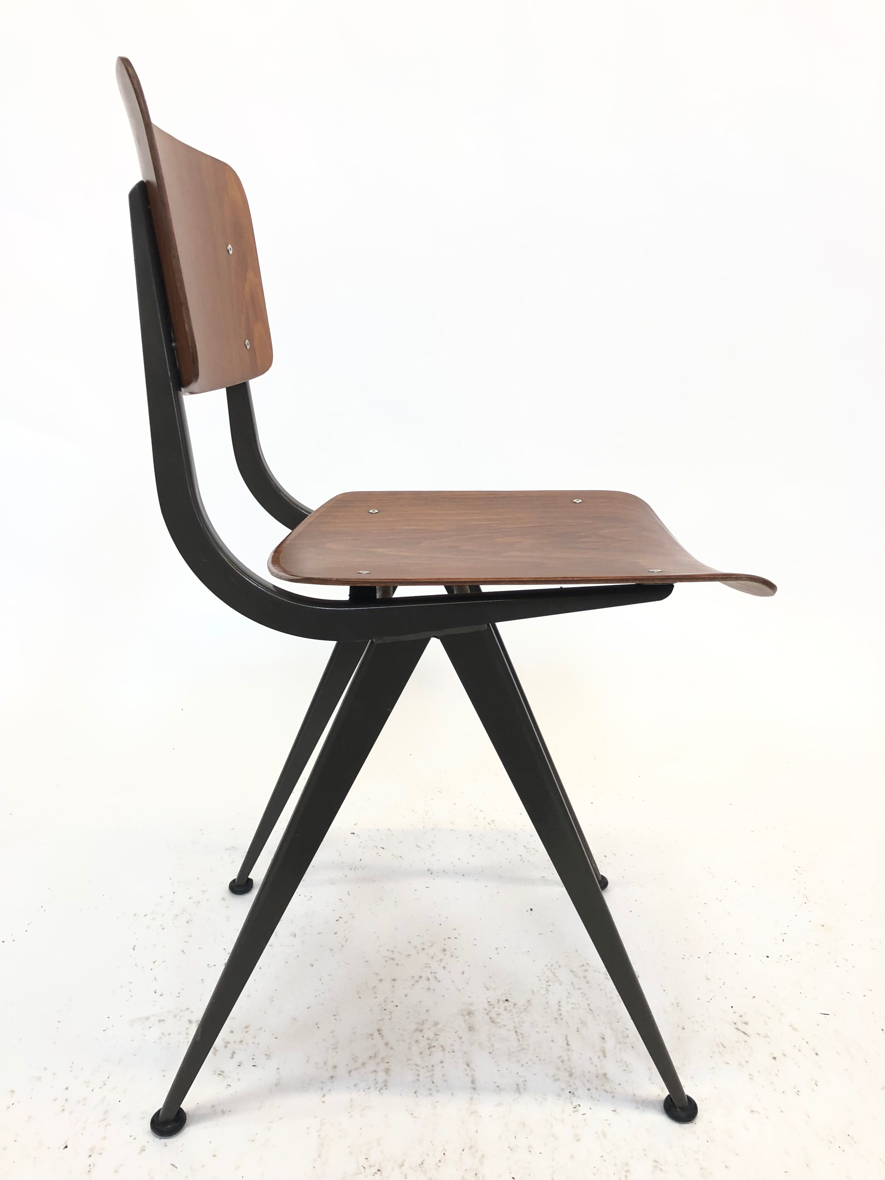 Vintage Eromes Marko school compass Chair set of 4