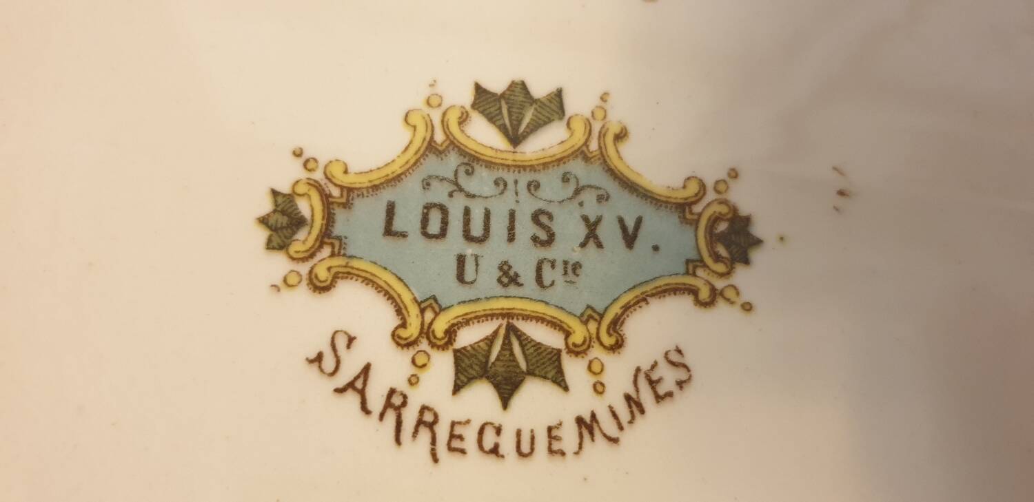 2 Louis XV Dishes from Sarreguemines
