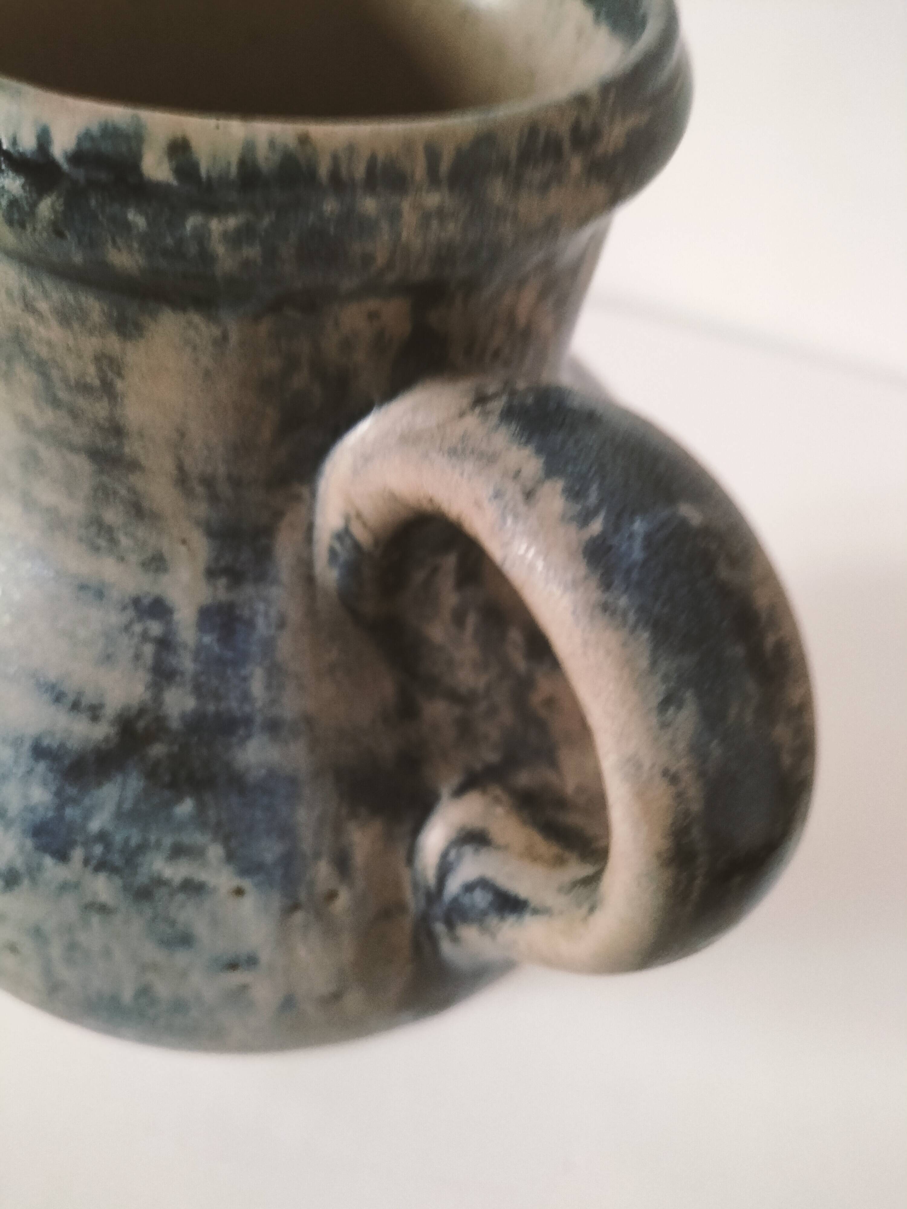 Salins glazed stoneware ewer, model 654, 1960s