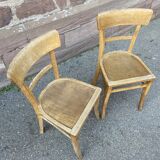 Pair of chairs bistro baumann French bistro chair vintage