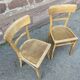 Pair of chairs bistro baumann French bistro chair vintage
