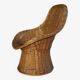 Wicker basket chair for children for Rohe, 60s design Wim Den