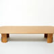 Very large coffee table maple brass Giovanni Offredi Saporiti 1980