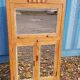 Old Art Deco radio cabinet in Burmese teak