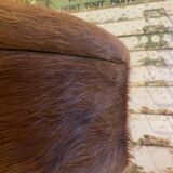 Tripod cowhide stool