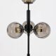 1980s Brass and Glass Floor Lamp, Restored