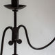 Wrought iron candlestick, handcrafted work, second half 20th century