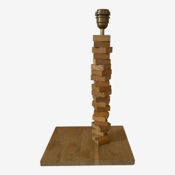 Wooden lamp foot