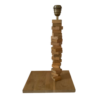 Wooden lamp base